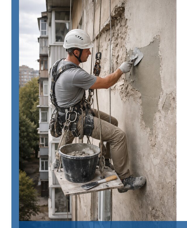 Восстановление фасадной штукатурки в Анжере-Судженске с гарантией качества
