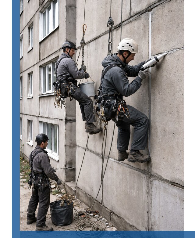 Герметизация межпанельных швов в Анжере-Судженске с гарантией герметичности