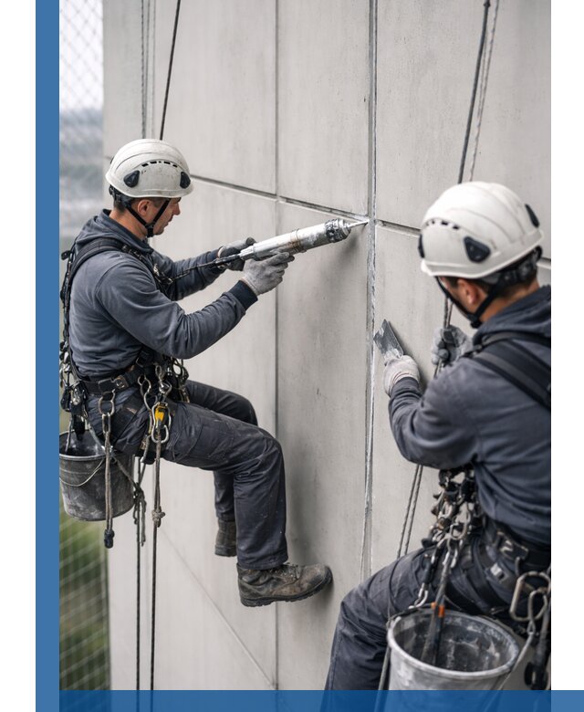 Первичная герметизация швов фасадов и кровель в Анжере-Судженске