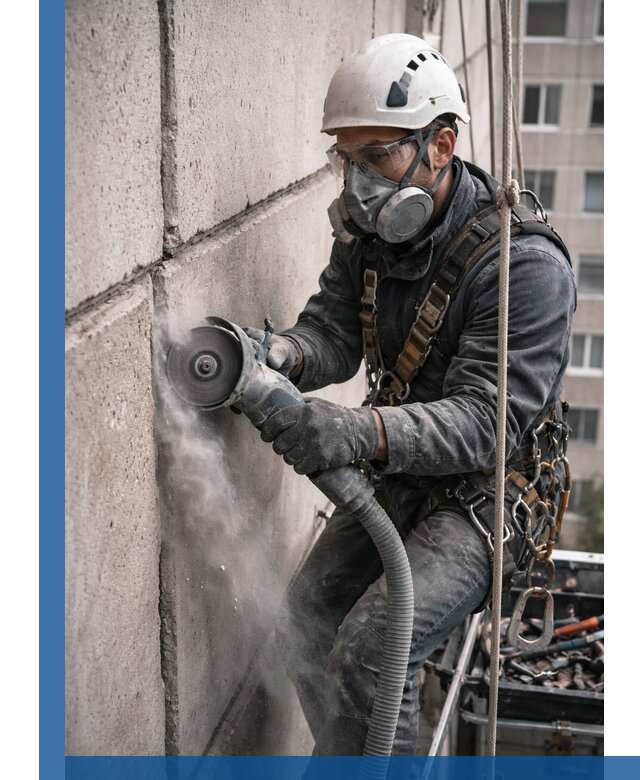 Штробление межпанельных швов в Анжере-Судженске качественно и быстро