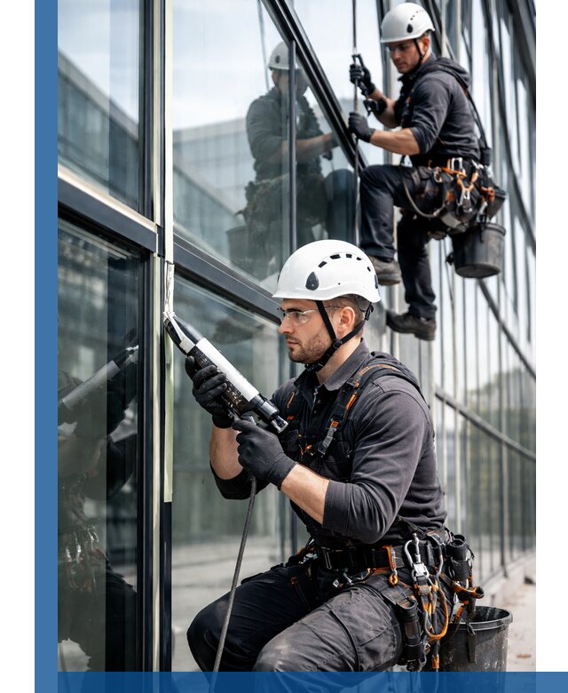 Герметизация витражных швов в Анжере-Судженске для зданий и фасадов