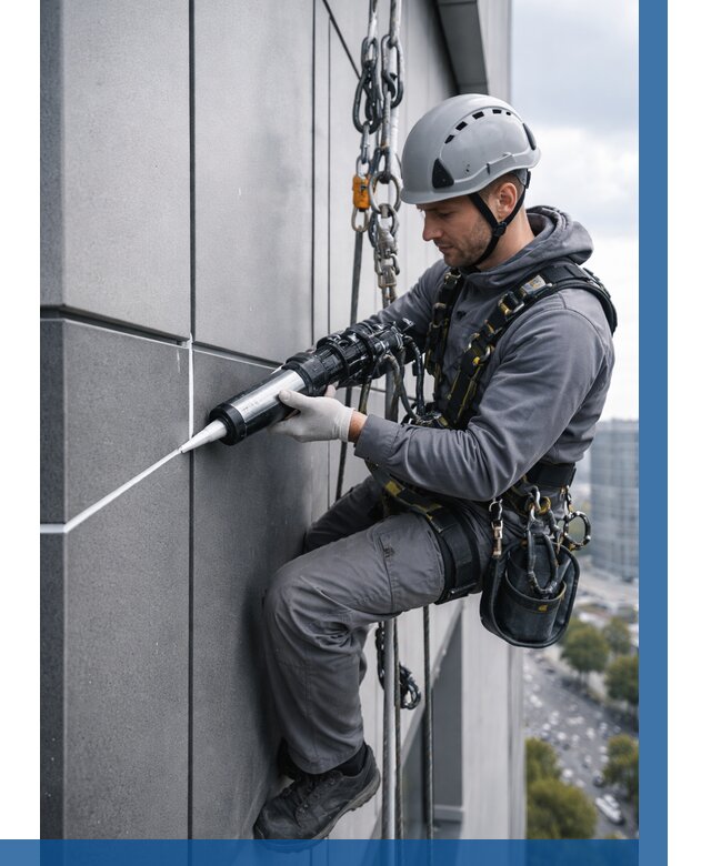 Герметизация стыков фасадных панелей в Анжере-Судженске от 6667 р.| ВЫСОТНИК-Нжр