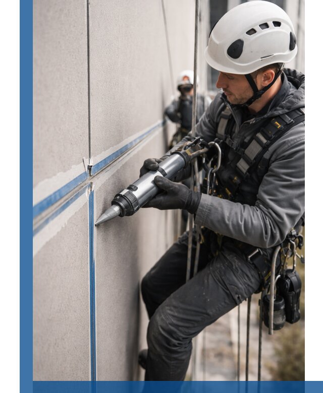 Герметизация стыков фасадных панелей в Анжере-Судженске качественно и быстро