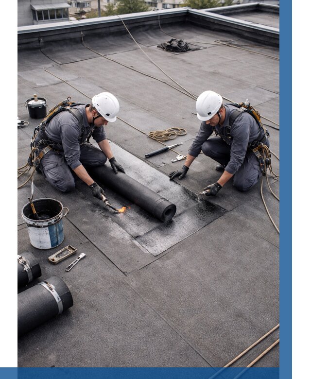 Ремонт мягкой кровли под ключ в Анжере-Судженске от 718 р. | ВЫСОТНИК-Нжр