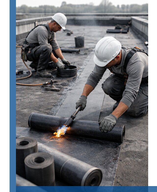 Ремонт рулонной кровли в Анжере-Судженске герметизация и восстановление