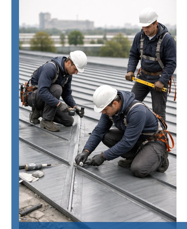 Ремонт фальцевой кровли в Анжере-Судженске срочно и качественно