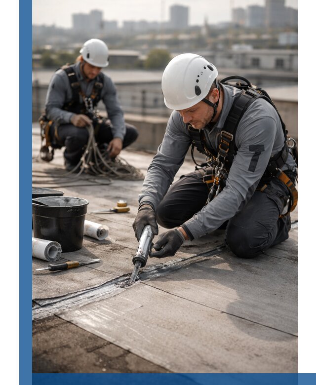 Аварийное и капитальное устранение протечек кровли в Анжере-Судженске