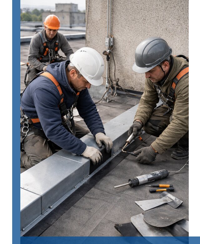 Ремонт кровельных примыканий в Анжере-Судженске профессионально