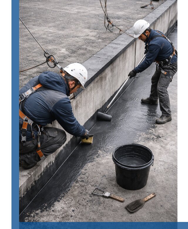 Гидроизоляция кровли жидкой резиной профессионально в Анжере-Судженске