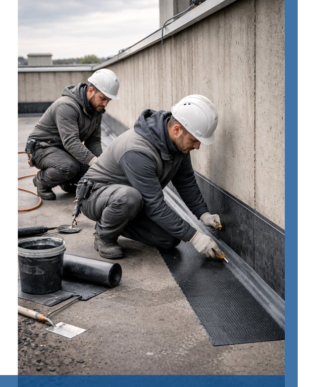 Гидроизоляция примыканий на кровле в Анжере-Судженске от 923 р. | ВЫСОТНИК-Нжр