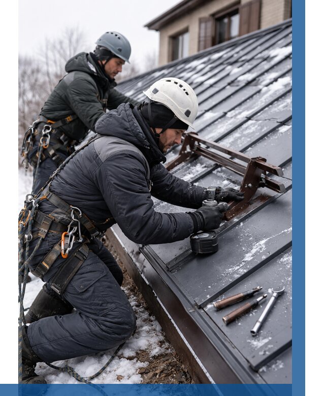 Монтаж снегозадержателей в Анжере-Судженске от 462 р. | ВЫСОТНИК-Нжр