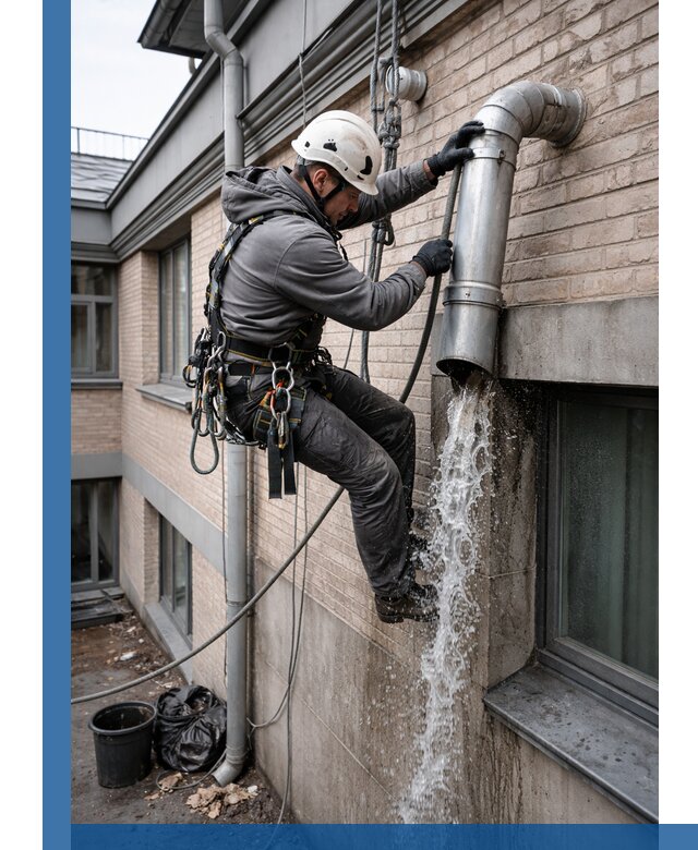 Профессиональная прочистка водосточных труб в Анжере-Судженске с гарантией