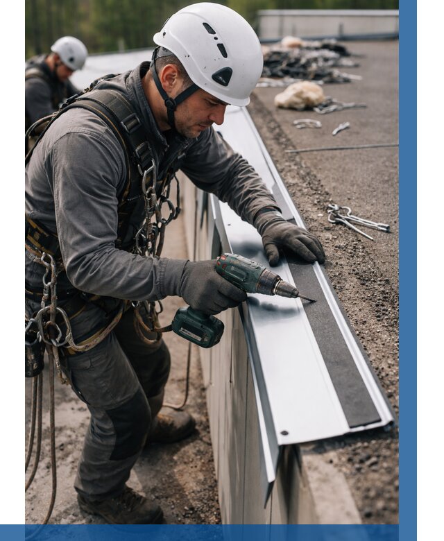 Монтаж капельника на кровле в Анжере-Судженске от 308 р. | ВЫСОТНИК-Нжр