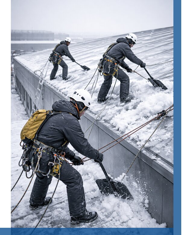 Очистка навесов от снега в Анжере-Судженске от 4616 р. | ВЫСОТНИК-Нжр