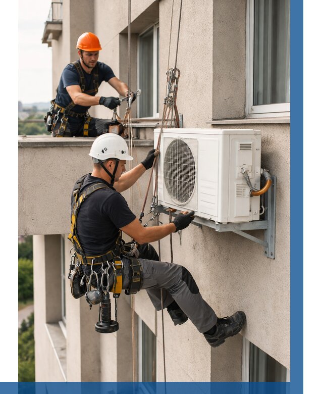 Монтаж внешнего блока кондиционера в Анжере-Судженске от 6667 р. | ВЫСОТНИК-Нжр