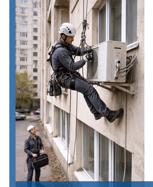 Демонтаж внешнего блока кондиционера в Анжере-Судженске профессионально