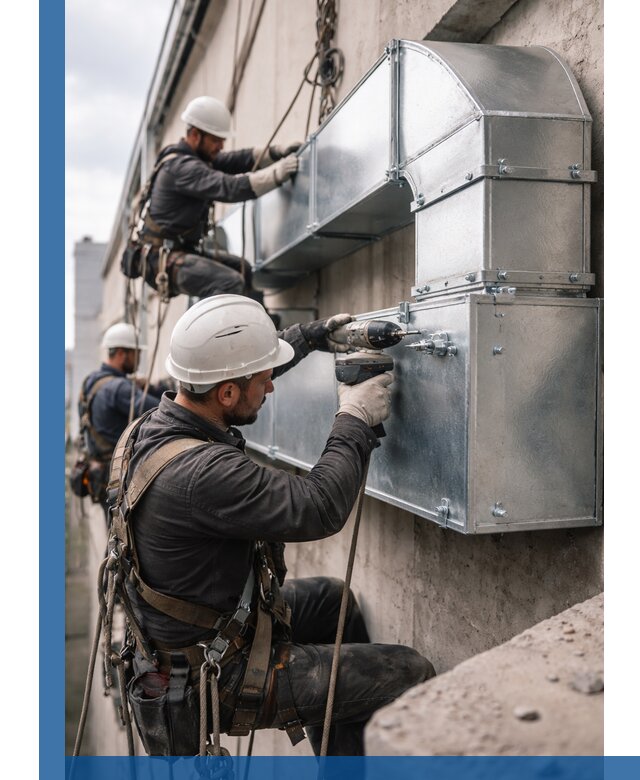 Профессиональный монтаж вентиляционных коробов в Анжере-Судженске под ключ