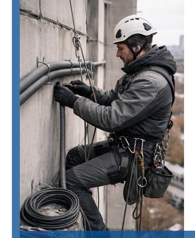 Профессиональный монтаж гофры для кабеля в Анжере-Судженске с гарантией