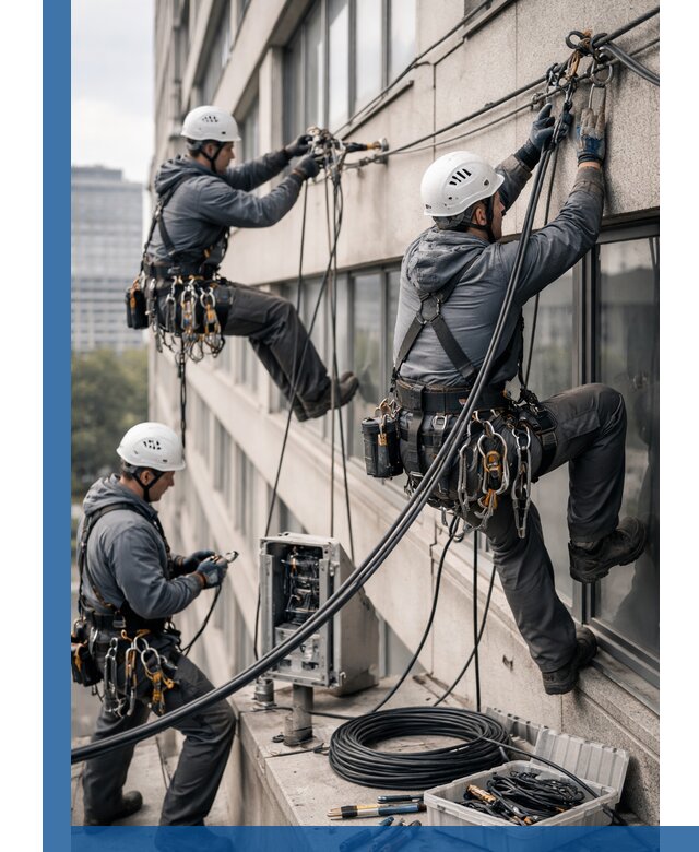 Прокладка оптоволоконного кабеля в Анжере-Судженске под ключ с тестированием