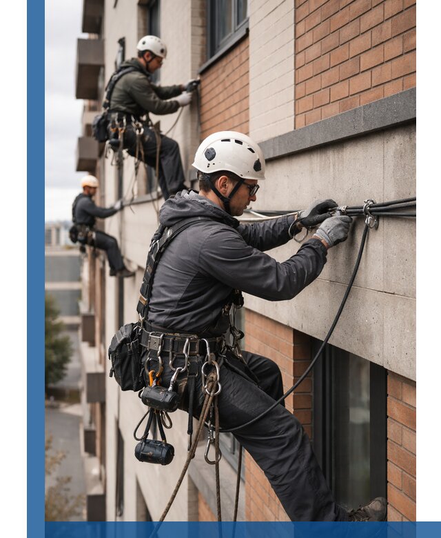 Крепление кабеля на фасаде монтаж и крепеж в Анжере-Судженске