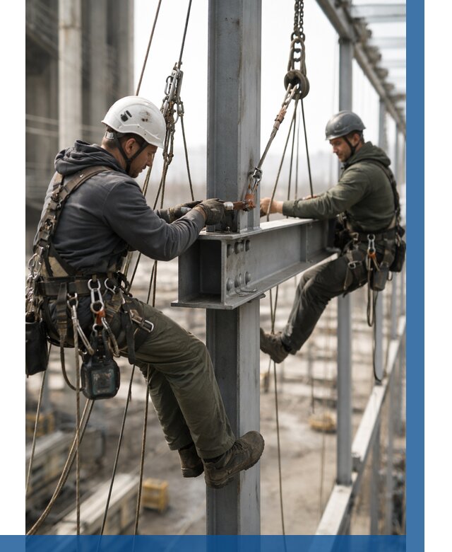 Монтаж металлоконструкций на высоте в Анжере-Судженске от 3590 р. | ВЫСОТНИК-Нжр