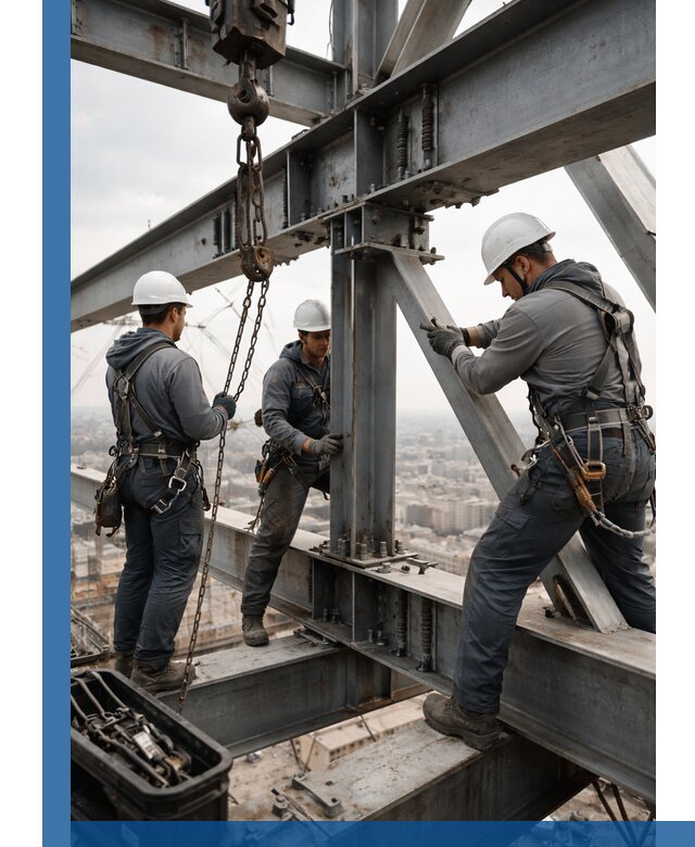 Профессиональный монтаж металлоконструкций на высоте в Анжере-Судженске