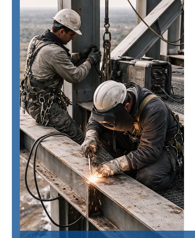 Высотные сварочные работы в Анжере-Судженске для промышленных объектов