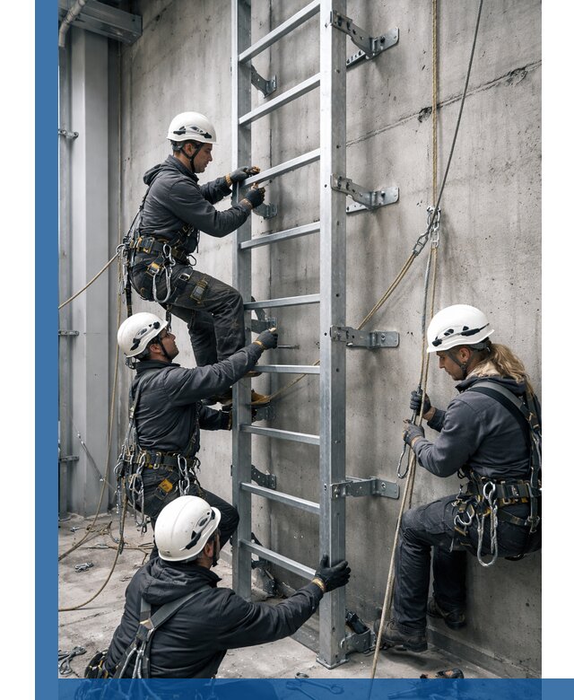 Монтаж металлических лестниц в Анжере-Судженске под ключ со гарантией