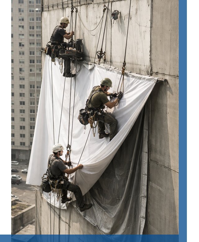 Замена баннерного полотна в Анжере-Судженске от 6667 р. | ВЫСОТНИК-Нжр—заказать