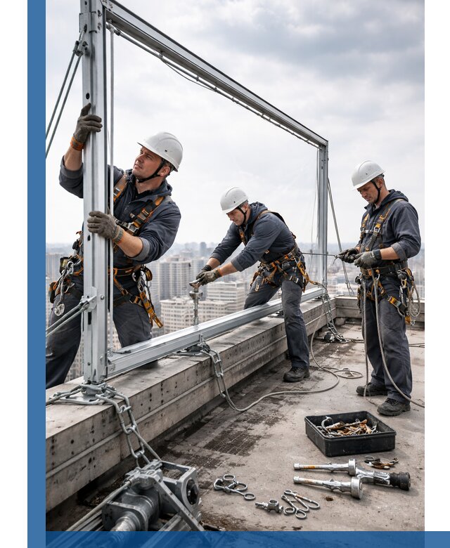 Монтаж крышных рекламных конструкций под ключ в Анжере-Судженске