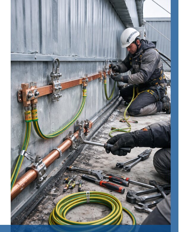 Монтаж заземления здания в Анжере-Судженске от 25643 р. | ВЫСОТНИК-Нжр