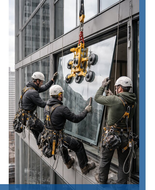 Фасадное остекление зданий под ключ в Анжере-Судженске от 10257 р. | ВЫСОТНИК-Нжр