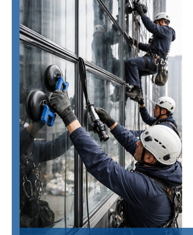 Радиусное остекление фасадов под ключ в Анжере-Судженске с гарантиями