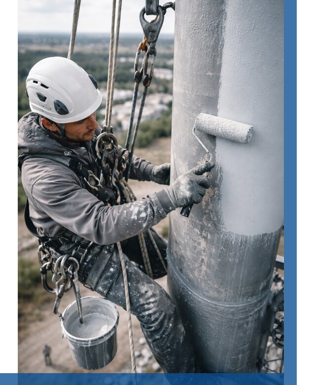 Покраска мачт связи под ключ в Анжере-Судженске от 872 р. | ВЫСОТНИК-Нжр