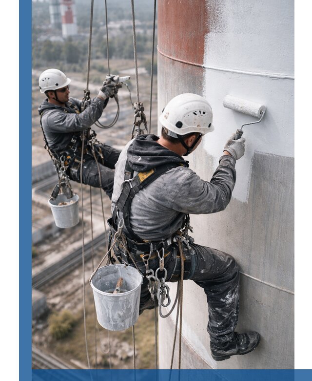 Покраска дымовых труб в Анжере-Судженске: антикоррозийная защита и восстановление