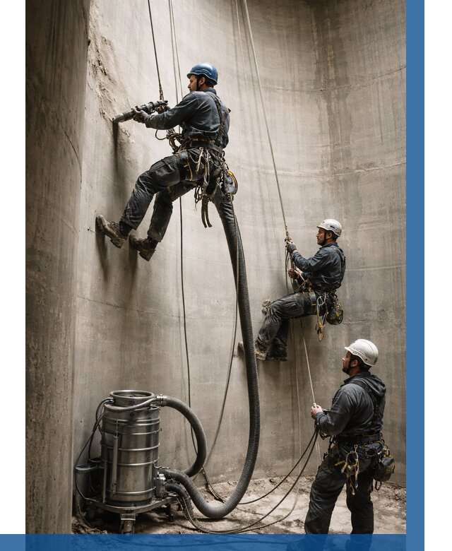 Зачистка силосов в Анжере-Судженске от 4616 р. Договор и смета ВЫСОТНИК-Нжр