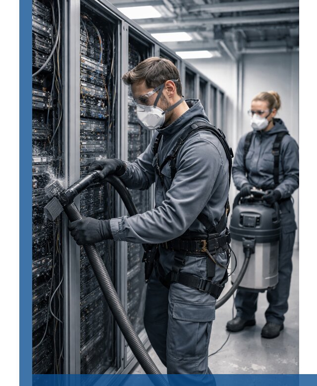 Обеспыливание серверной комнаты в Анжере-Судженске, профессиональная очистка