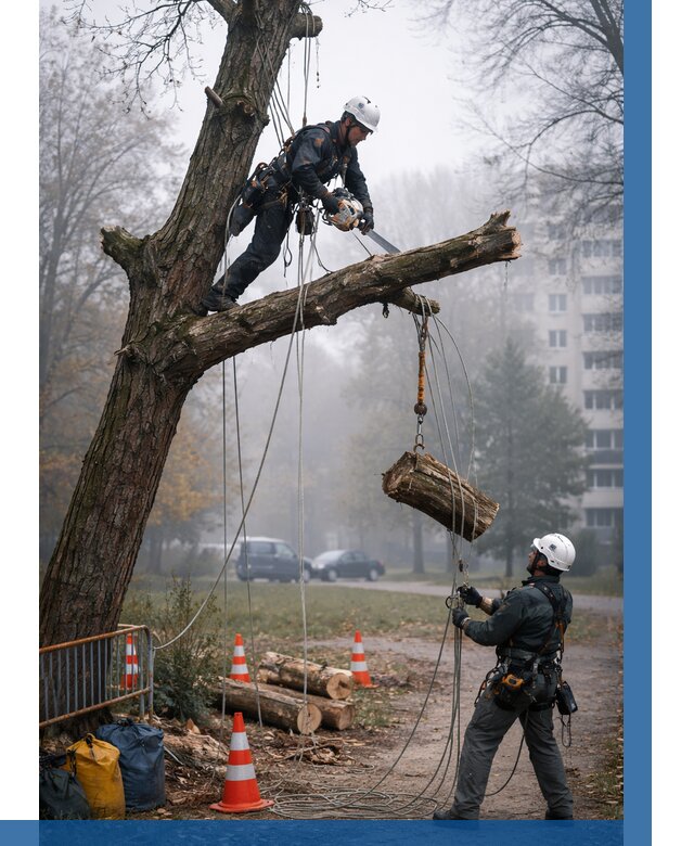 Удаление аварийных деревьев в Анжере-Судженске от 15386 р. | ВЫСОТНИК-Нжр