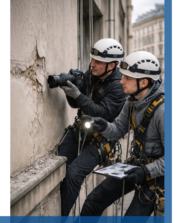 Фотофиксация дефектов фасада в Анжере-Судженске от 4616 р. | ВЫСОТНИК-Нжр