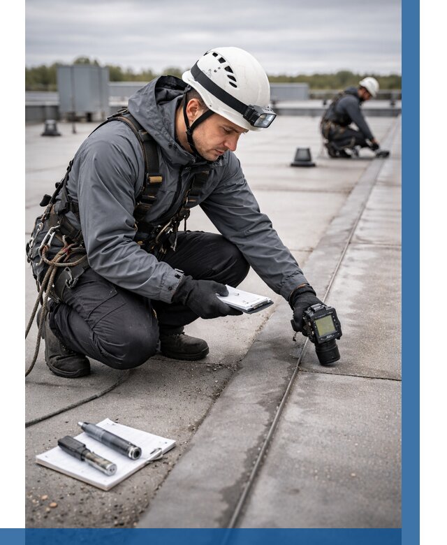 Обследование кровли на протечки в Анжере-Судженске от 4616 р. | ВЫСОТНИК-Нжр