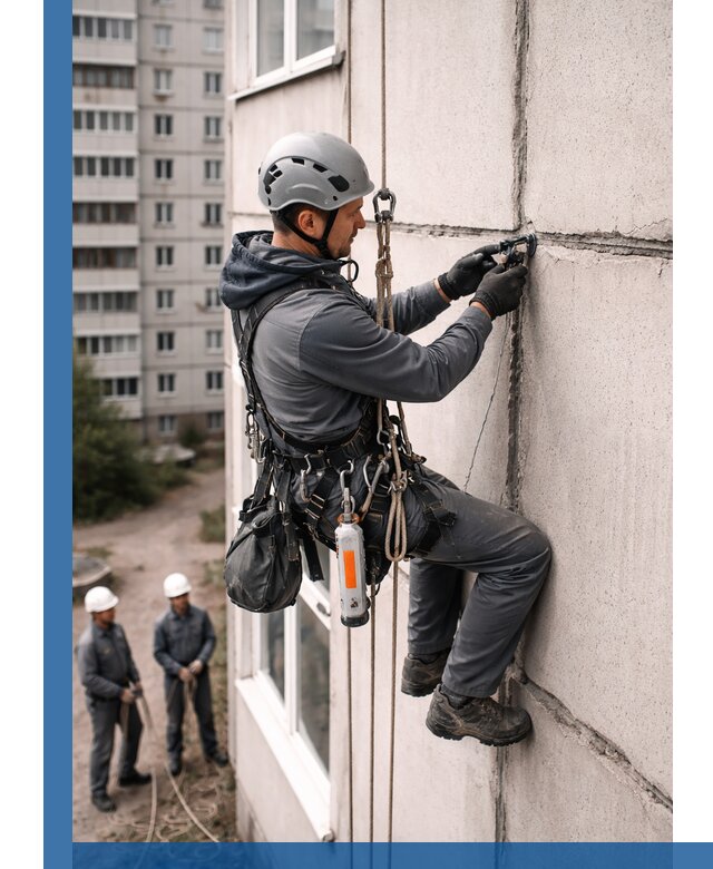 Обследование межпанельных швов и герметизация в Анжере-Судженске