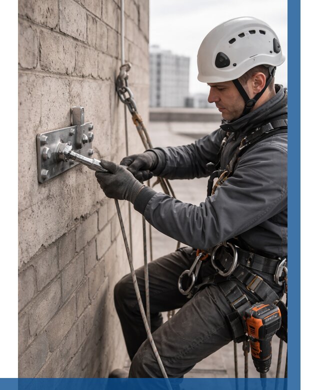 Установка анкерных точек в Анжере-Судженске от 3590 р. | ВЫСОТНИК-Нжр