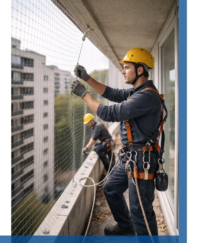 Монтаж сетки от птиц в Анжере-Судженске от 4616 р. | ВЫСОТНИК-Нжр