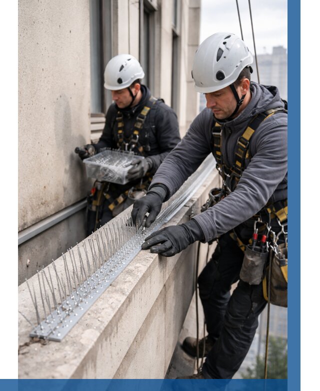 Установка шипов от птиц в Анжере-Судженске от 872 р. | ВЫСОТНИК-Нжр