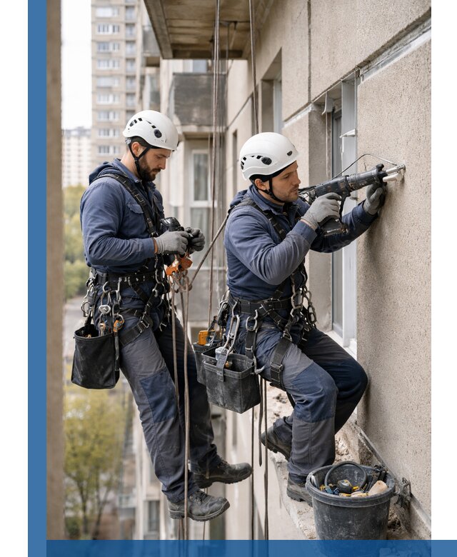 Промышленные альпинисты высотные работы и монтаж в Анжере-Судженске